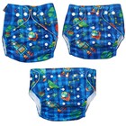 Многоразовый подгузник «Космос», 3-15 кг, синий, Крошка Я - Фото 9