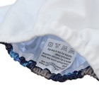 Многоразовый подгузник Крошка Я «Киты», 3-15 кг, синий - Фото 8