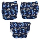 Многоразовый подгузник Крошка Я «Киты», 3-15 кг, синий - Фото 9