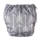 Многоразовый подгузник «Стрелы», 3-15 кг, серый, Крошка Я - Фото 5