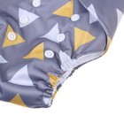 Многоразовый подгузник Крошка Я «Треугольники», 3-15 кг, серый - Фото 9