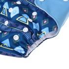 Многоразовый подгузник «Фигуры», 3-15 кг, синий, Крошка Я - Фото 6