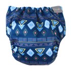 Многоразовый подгузник «Фигуры», 3-15 кг, синий, Крошка Я - Фото 5