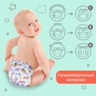 Многоразовый подгузник «Корабли», 3-15 кг, белый, Крошка Я - Фото 3
