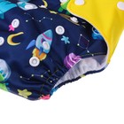 Многоразовый подгузник Крошка Я «Космонавт», 3-15 кг, синий - Фото 7