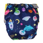 Многоразовый подгузник Крошка Я «Космонавт», 3-15 кг, синий - Фото 5