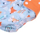 Многоразовый подгузник «Лисички», 3-15 кг, голубой, Крошка Я - Фото 6