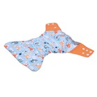 Многоразовый подгузник «Лисички», 3-15 кг, голубой, Крошка Я - Фото 7