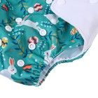 Многоразовый подгузник «Зайка», 3-15 кг, зеленый, Крошка Я - Фото 6