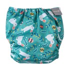 Многоразовый подгузник «Зайка», 3-15 кг, зеленый, Крошка Я - Фото 5