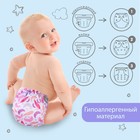 Многоразовый подгузник «Перья», 3-15 кг, разноцветный, Крошка Я - Фото 3