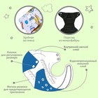 Многоразовый подгузник «Кораблики», 3-8 кг, угольно-бамбуковая ткань, белый, Крошка Я - Фото 3
