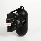 Контейнер с пакетами для уборки за собаками (рулон 15 пакетов 29х21 см), чёрный - Фото 3