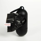 Контейнер с пакетами для уборки за собаками (рулон 15 пакетов 29×21 см), чёрный - Фото 3