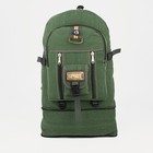 Рюкзак туристический, 60 л, отдел на молнии, наружный карман, цвет зелёный - фото 6740912