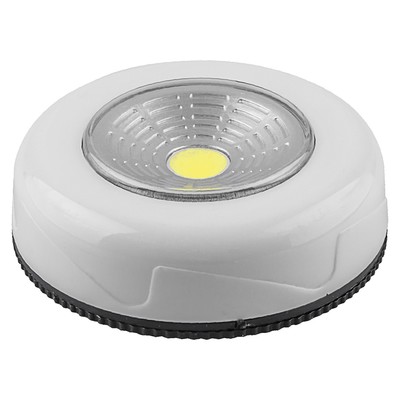 Светодиодный светильник-кнопка (1шт в блистере) 2Вт, 1LED, 6,8x6,8x1,8 см