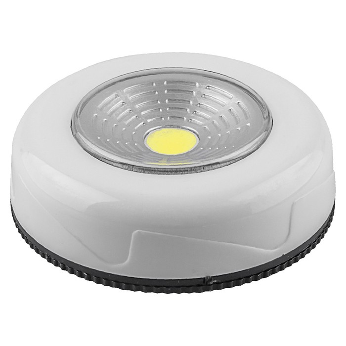 Светодиодный светильник-кнопка (1шт в блистере) 2Вт, 1LED, 6,8x6,8x1,8 см - Фото 1