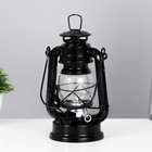 Керосиновая лампа декоративная черный 9.5×12.5×19 см RISALUX - Фото 2