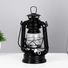 Керосиновая лампа декоративная черный 9,5х12,5х19 см RISALUX - Фото 2