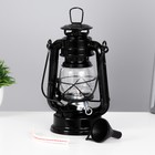 Керосиновая лампа декоративная черный 9,5х12,5х19 см RISALUX - Фото 3