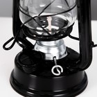 Керосиновая лампа декоративная черный 9,5х12,5х19 см RISALUX - Фото 6
