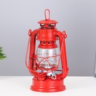 Керосиновая лампа декоративная красный 9,5х12,5х19 см RISALUX - Фото 2