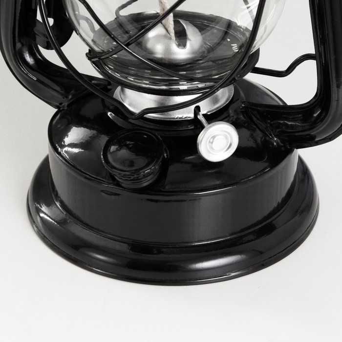 Керосиновая лампа декоративная черный 14х18х27,5 см RISALUX - фото 1911832874
