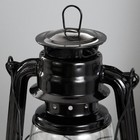 Керосиновая лампа декоративная черный 14х18х27,5 см RISALUX - Фото 4