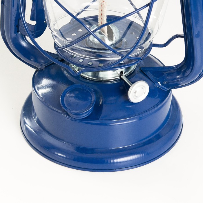 Керосиновая лампа декоративная синий 14х18х27,5 см RISALUX - фото 1911832884