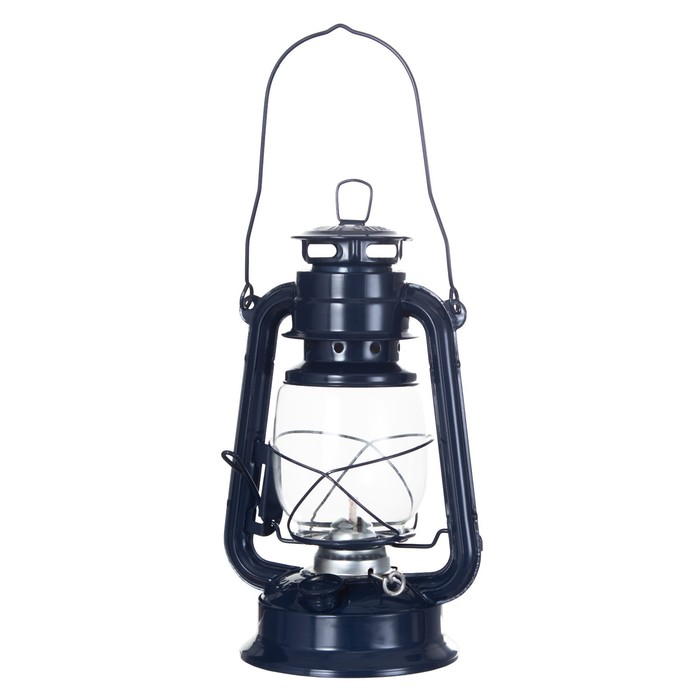 Керосиновая лампа декоративная синий 14х18х27,5 см RISALUX - фото 1885502479