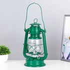 Керосиновая лампа декоративная зеленый 14х18х27,5 см RISALUX - фото 4000873
