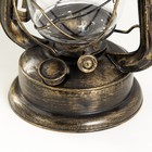 Керосиновая лампа декоративная черный с золотой патиной 14×18×27.5 см RISALUX - Фото 3