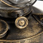 Керосиновая лампа декоративная черный с золотой патиной 14×18×27.5 см RISALUX - Фото 7