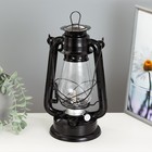 Керосиновая лампа декоративная черный 14х18х30 см RISALUX - Фото 2