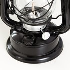 Керосиновая лампа декоративная черный 14х18х30 см RISALUX - Фото 3