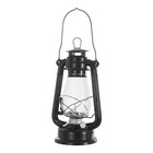 Керосиновая лампа декоративная черный 14х18х30 см RISALUX - Фото 9