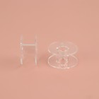 Набор шпулек, d=2 см, 10 шт., прозрачный - Фото 2