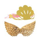 Карнавальный набор «Великолепие», 2 предмета: крылья, корона, цвет золото - фото 108699882