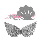 Карнавальный набор «Великолепие», 2 предмета: крылья, корона, цвет серебро - фото 108699883