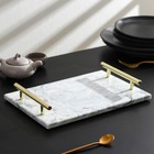 УЦЕНКА Поднос Magistro Marble, 30×20 см, из мрамора - фото 14798394