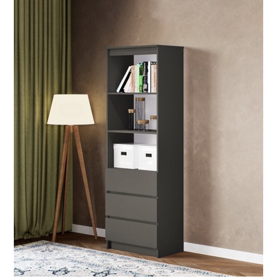 Стеллаж «Мадера», 604×370×1800 мм, цвет графит