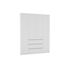 Шкаф четырёхстворчатый распашной «Мадера», 3 ящика, 1600×520×2100 мм, цвет белый - Фото 3