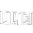 Шкаф четырёхстворчатый распашной «Мадера», 3 ящика, 1600×520×2100 мм, цвет белый - Фото 4