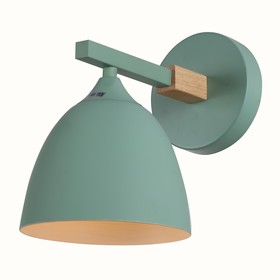 

Бра, 60Вт, E27, 22x15x23 см, цвет зеленый, дерево