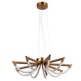 

Люстра, 80Вт, LED, 50x50x150 см, цвет золото