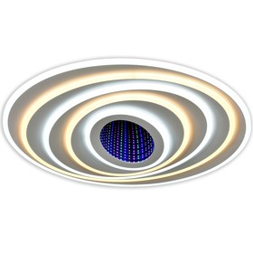 

Потолочный светильник, 220Вт, LED, 65x58x9 см, цвет белый