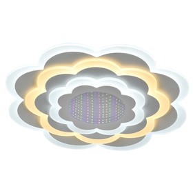 

Потолочный светильник, 118Вт, LED, 50x50x6 см, цвет белый