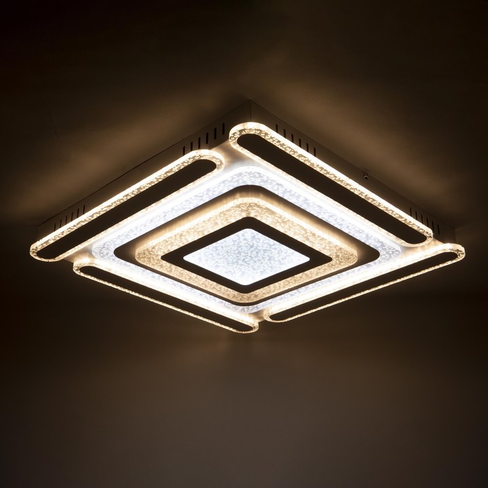 Потолочный светильник, 158Вт, LED, 50x50x5 см, цвет белый