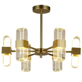

Люстра, 72Вт, LED, 55x55x39 см, цвет золотой