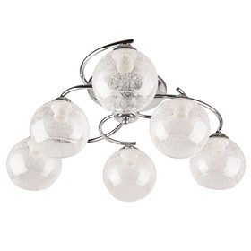 

Люстра, 60Вт, E27, 60x60x18 см, цвет хром